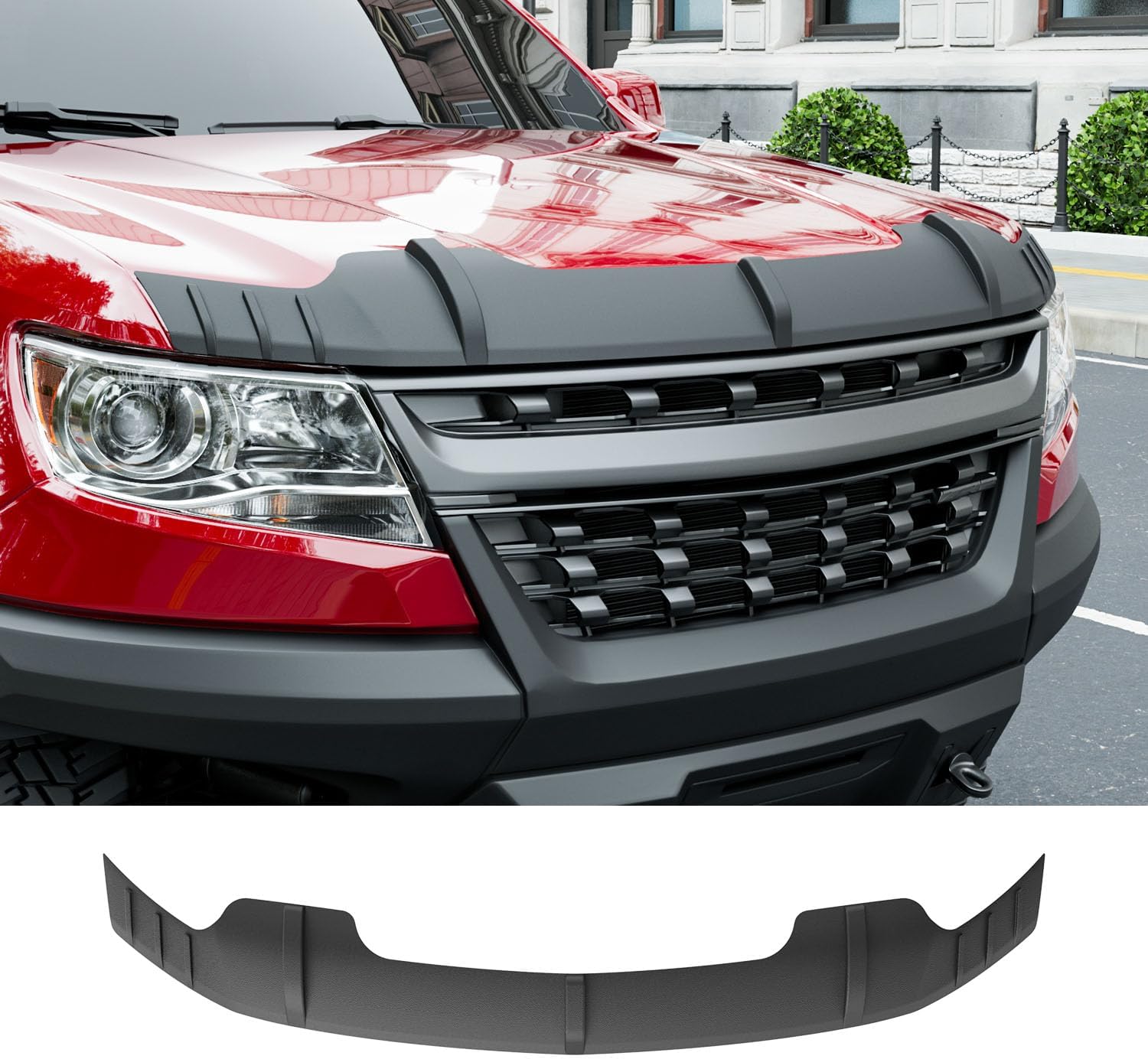 powoq Hood Protector Compatible with 2015-2022 Chevy Colorado Deflector Upgraded TPE Shield Hood Deflector Replacement for 2015-2022 Chevy Colorado Accessories